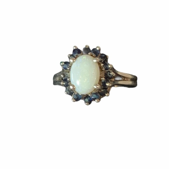 OPAL SAPPHIRE RING 6 - Picture 3 of 14